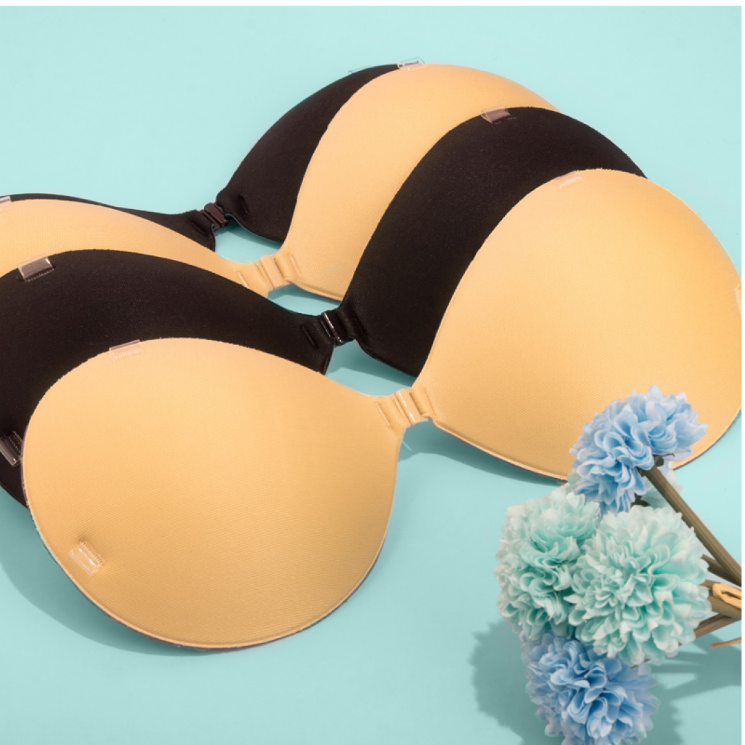 Bye Bra Invisible Bra, Adhesive Bra, Push Up Bra, Backless and Strapless bra,  Sticky Bra, Stick On Bra, Reusable, Cup: A-D, Beige and Black price in UAE,  UAE
